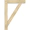 Ekena Millwork Traditional Block Rough Sawn Bracket w/ Offset Brace, Douglas Fir, 6"W x 28"D x 40"H BKT0604X28X40TRA05RDF - alternate 3